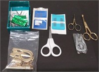 Box Sewing Needles, Scissors, Thimble