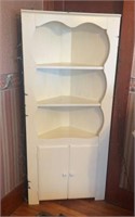 Vintage Solid Wood Corner Cabinet, 30 x 67