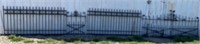 Cemetery Solid Heavy Rod Iron Fence 2 at 8foot 5