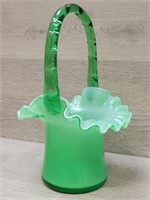 Fenton Green Overlay Basket