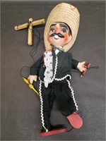 Vintage Mexican Marionette. Has a Broken Guitar.