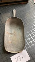 Antique Feed Scoop  #3  5 3/4 wide 14 in Long