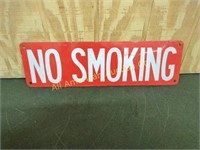 NO SMOKING TIN SIGN