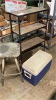 Metal Shelf Bar Stool Cooler