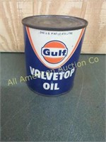 GULF VALVETOP OIL 1PINT METAL CAN
