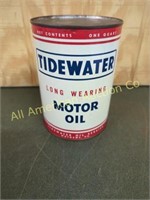 TIDEWATER 1QT METAL MOTOR OIL CAN