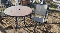 Outdoor Bar Round (40 diameter) Table  34 inches
