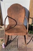 Mid Century Metal Lawn Chair
