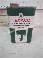 VINTAGE TEXACO OUTBOARD MOTOR OIL 1 QT CAN