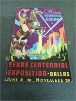 RARE 1936 TEXAS CENTENNIAL EXPOSITION GUIDE BOOK