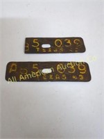 1943 TEXAS LICENSE PLATES WWI