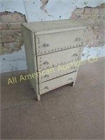 PRIMITIVE 4 DRAWER SMALL CHEST OF DRAWERS
