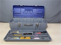 Grey Tool Box and Contents