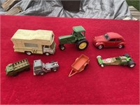 Toy cars & tractor