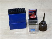 Letter Stamps Set, Small Oil Can & Router Bit