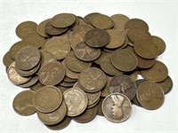 100 Unsearched Wheat Pennies