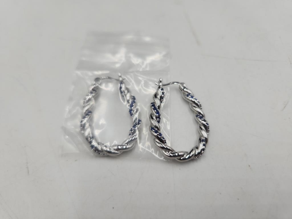 New 925 Sterling Silver Solid Earrings