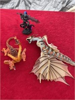 Pokémon figurine and dragons