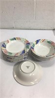 Vintage Colorful Dishware K9C