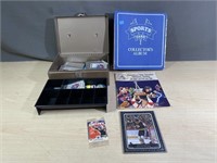Hockey & Baseball Cards, Metal Box Etc