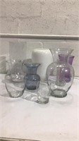 Eight Assorted Flower Vases K7B