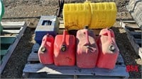 Pallet of Jerry Cans , Sprayer, Tank &
