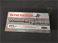 Winchester 223 Varmint X 55 Gr Ammo