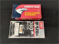 CCI and American Eagle 380 Auto Ammo