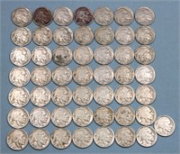 (50) Buffalo Nickels