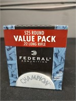 Federal 22 LR Ammo - 525 rounds