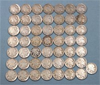 (50) Buffalo Nickels