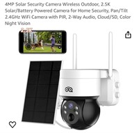 4MP Solar Security Camera Wireless Outdoor