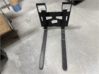 Unused Agrotk Mini Skid Steer Pallet Fork frame