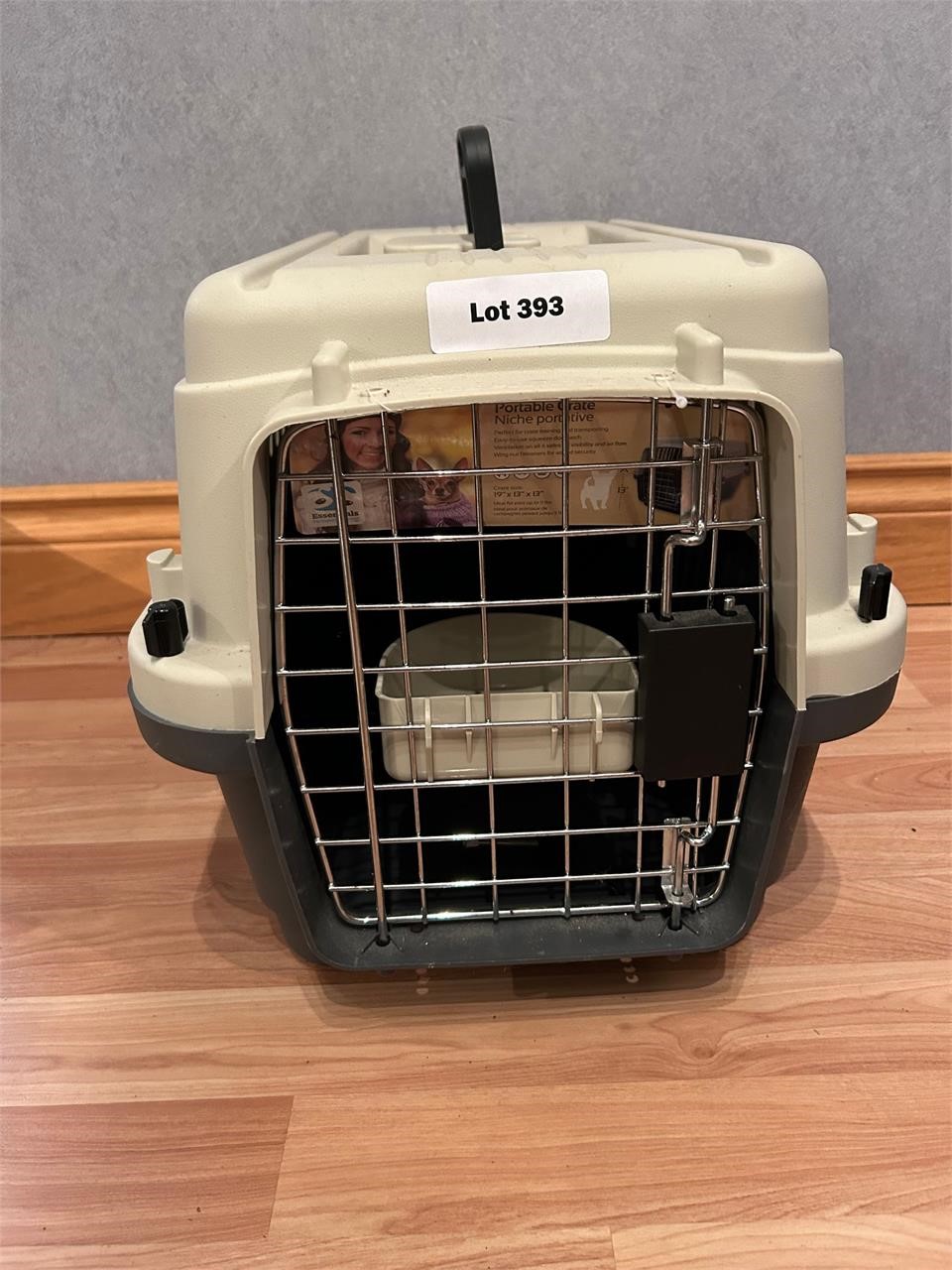 Pet Carrier New - With Water Dish