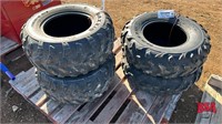 4 Quad Tires 2-25x10 R12, 2-25x8 R12