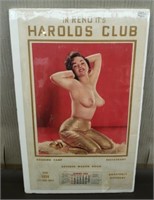 New Vintage Harold's Club 1964 Pin-Up Calendar