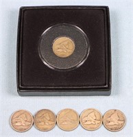 (6) 1857 & 1858 Flying Eagle Cents