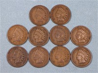 (10) 1909 Indian Head Cents