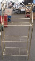 Gold Tone Rack Approx 29"W x 13"D x 58 1/4"H