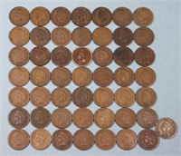 (50) Indian Head Cents