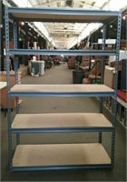5 Tier Metal/Wood Storage Shelf, Approx. 48