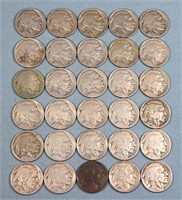(30) Buffalo Nickels