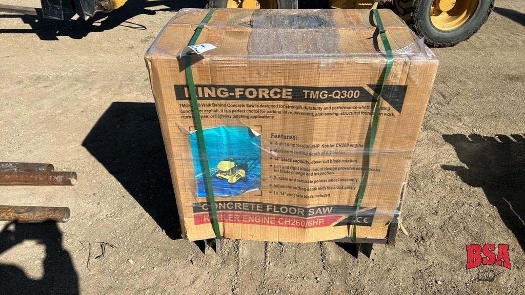 Unused TMGQ30 King Force Concrete Saw
