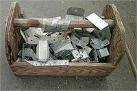 Wood Box With Fence Brackets, Post Brackets,