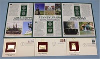 (12) States Quarters, (3) First Day Covers
