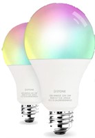 NEW 2PK Smart Light Bulbs 100W Wifi Dimmable