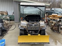 Kubota RTV 900 camouflage w/ snow plow. New head