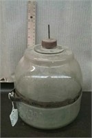 Antique Patenter Kerosene Glass Jar For Stove