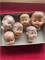 Vintage doll heads
