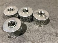 4 Small Round Hole Strainers